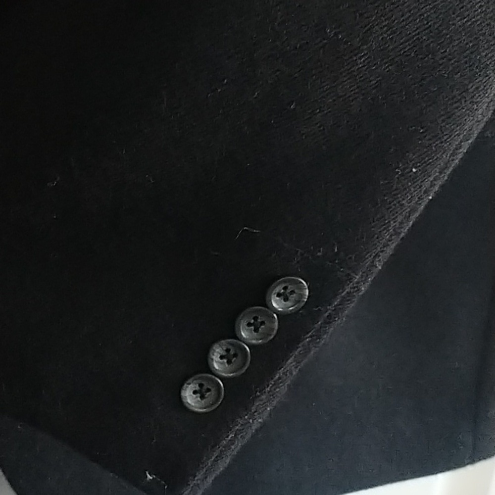 Oscar de la Renta Black Wool Classic Suit Jacket Blazer 44R - Picture 12 of 13